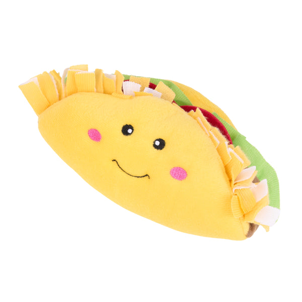 Zippy Paws NomNomz Taco Plush Toy for Dogs