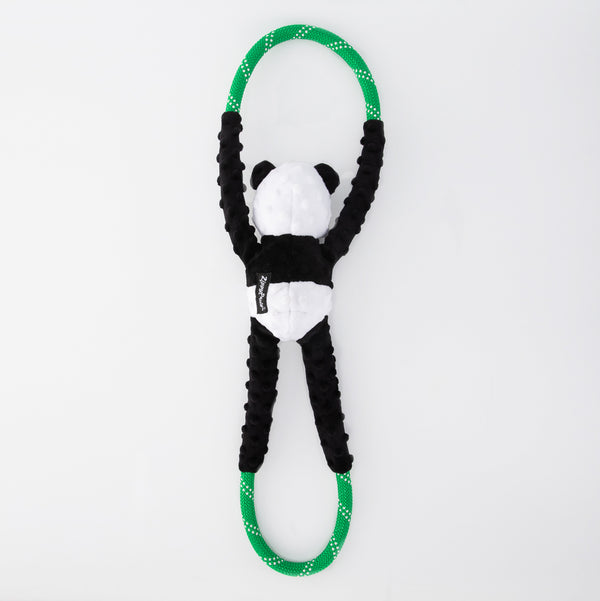 Zippy Paws RopeTugz Panda Plush Toy for Dogs
