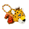 Kong Cozie Tuggz Cheetah Toy for Dogs (Yellow) Dogs-Toys Kong M/L