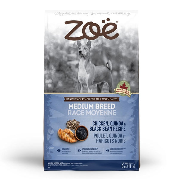 Zoe Chicken, Quinoa and Black Bean Medium Breed Adult Dog Dry Food
