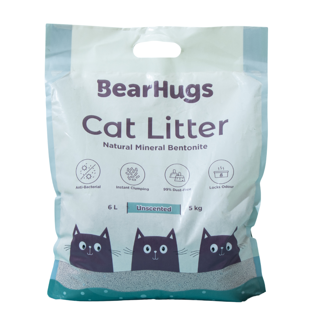 BearHugs Unscented Bentonite Cat Litter Cats-Litter BearHugs 5kg