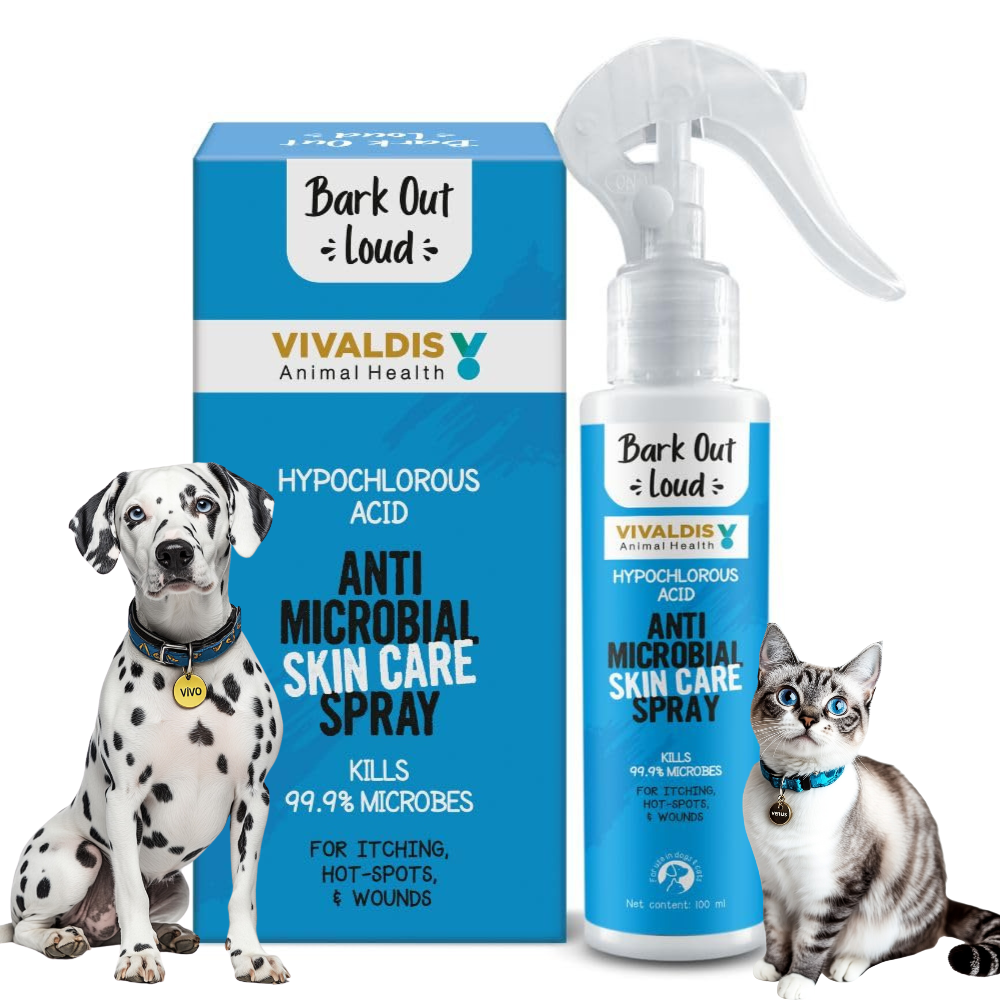 Bark Out Loud Anti Microbial Skin Spray for Dogs and Cats Both-Health & Wellness Bark Out Loud 100mL