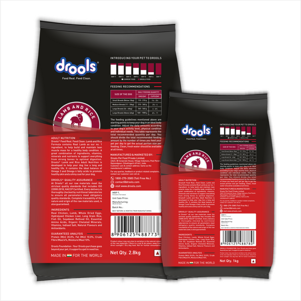 Drools Lamb and Rice Adult Dog Dry Food