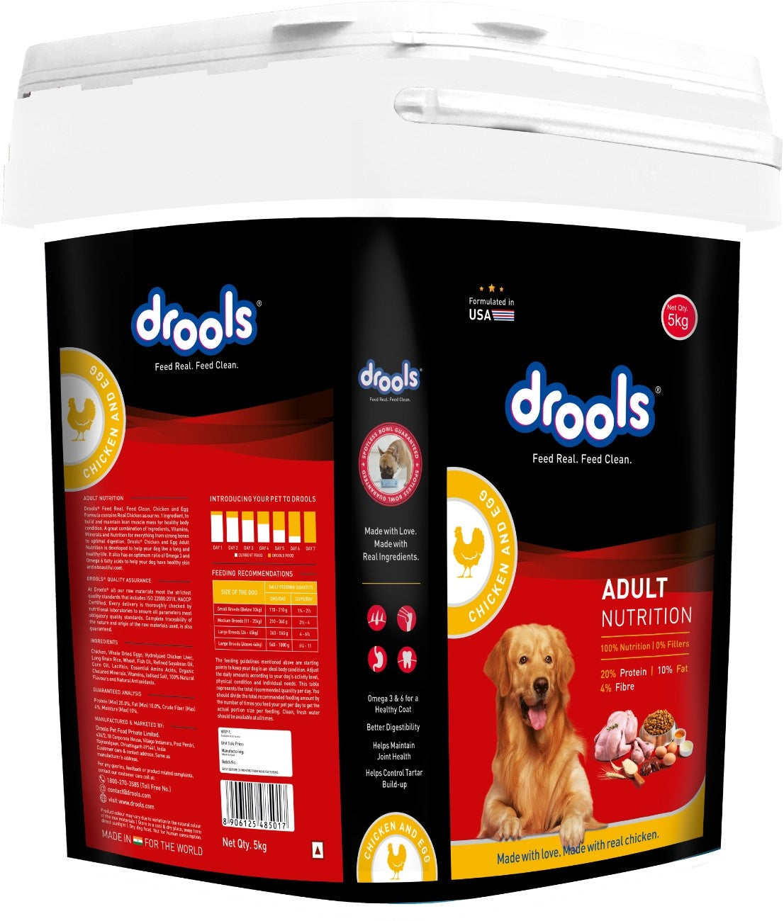 Drools Chicken and Egg Adult Dog Dry Food Dogs- Dry Food Drools