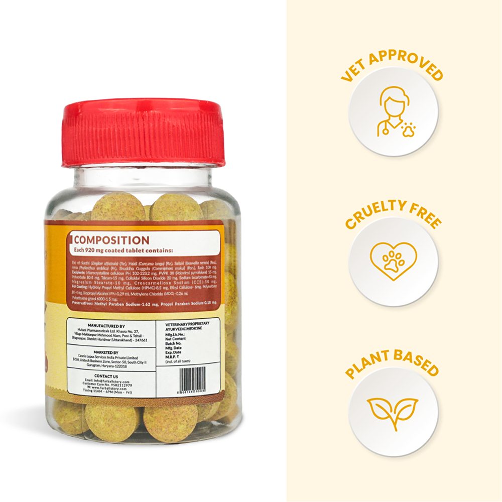 FurBall Story Jump O Joint Care Tablets and Oil for Dogs and Cats Combo Both-Health & Wellness Furball Story