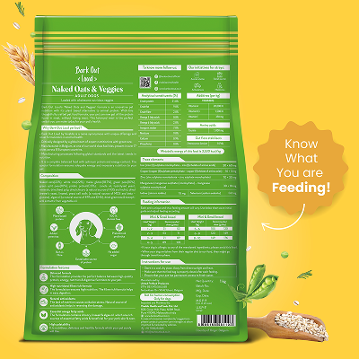 Bark Out Loud Naked Oats & Veggies Veg Mini & Small Breed Adult Dog Dry Food Dogs- Dry Food Bark Out Loud
