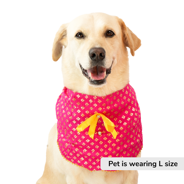 Skatrs Ethnic Bandana for Cats and Dogs (Pink)