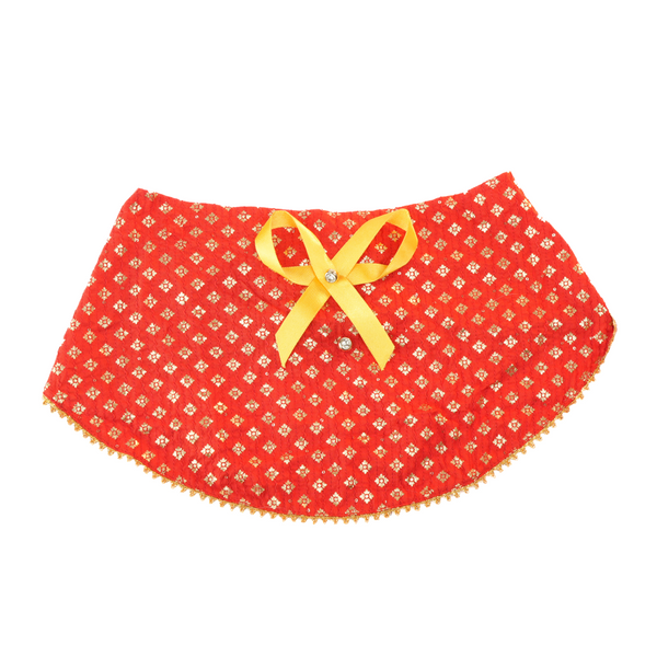 Skatrs Ethnic Bandana for Cats and Dogs (Red)