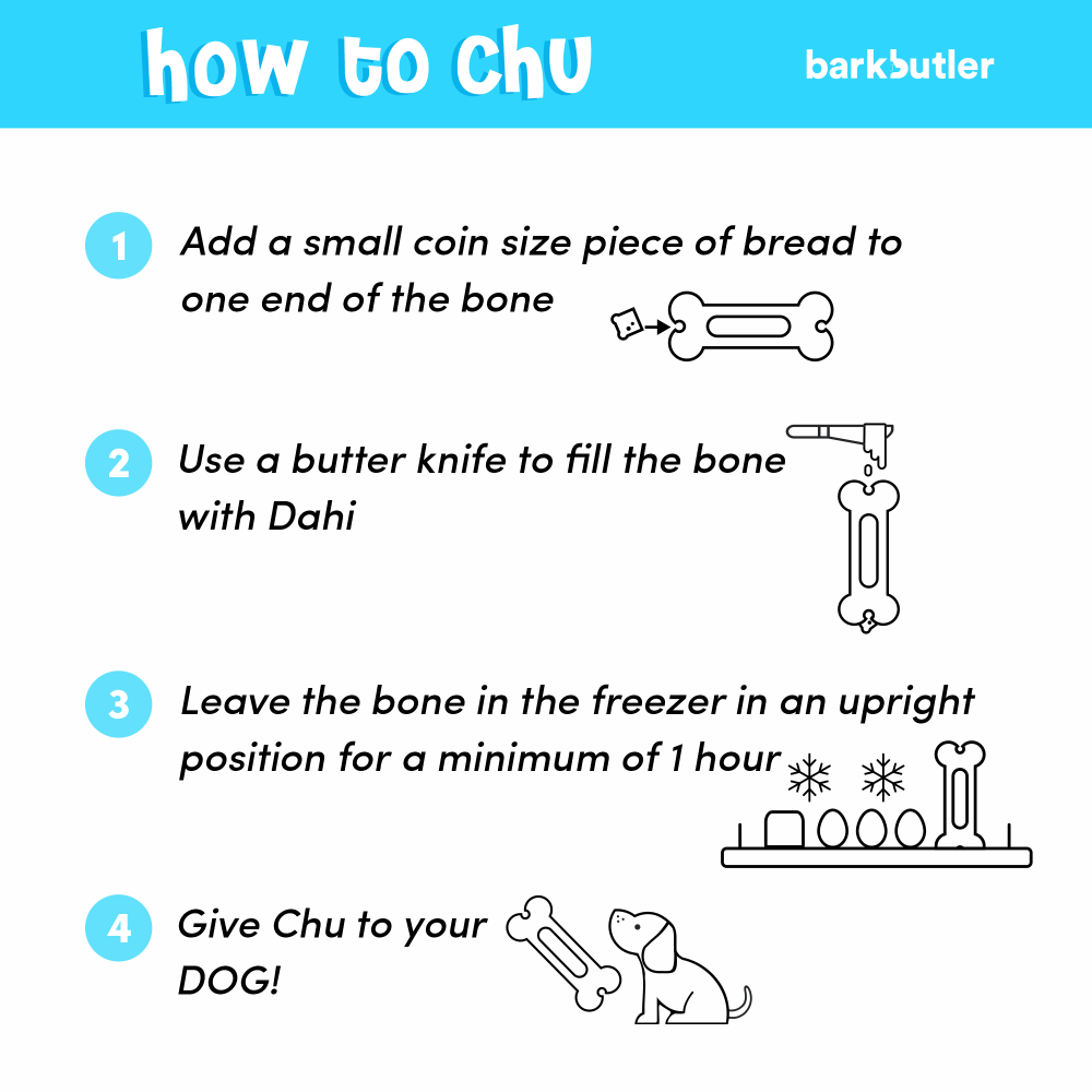 Barkbutler Chu the bone Treat Dispensing Toy for Dogs (Green) Dogs-Toys Barkbutler