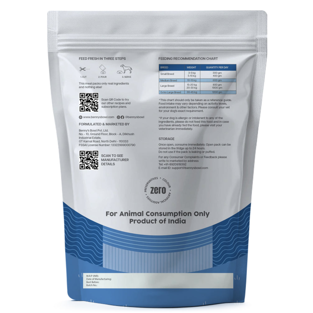 Benny's Bowl Clinical Nutrition for Weight Reduction Dog Wet Food Dogs-Fresh Food Bennys Bowl
