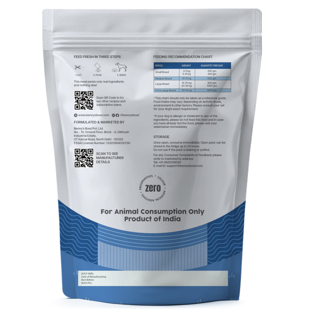 Benny's Bowl Clinical Nutrition for Renal Issues Dog Wet Food Dogs-Fresh Food Bennys Bowl