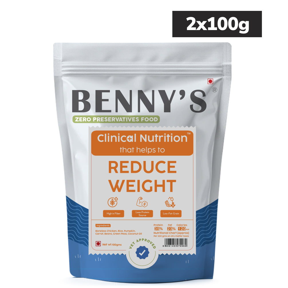 Benny's Bowl Clinical Nutrition for Weight Reduction Dog Wet Food Dogs-Fresh Food Bennys Bowl 2x100g