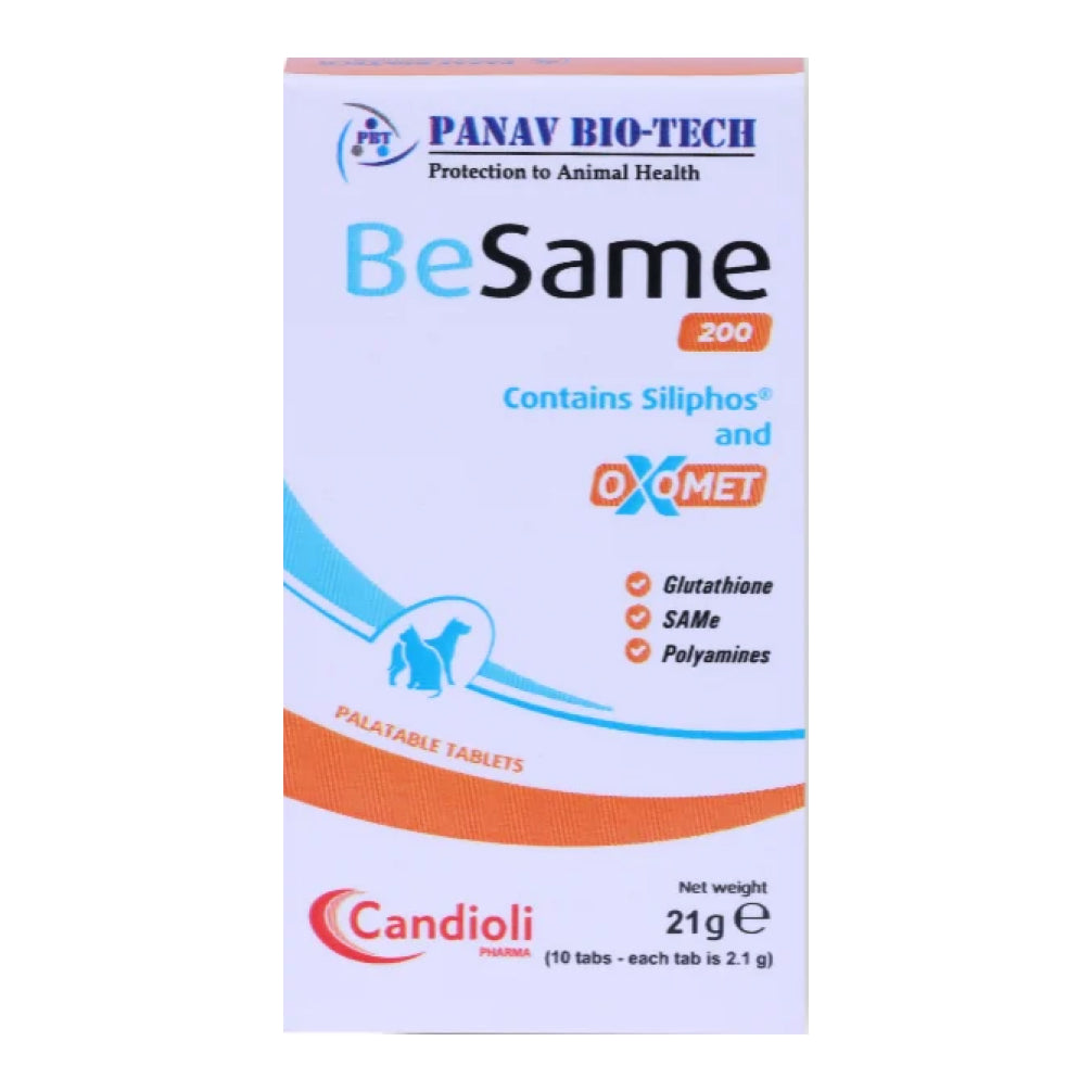 Candioli Besame 200mg Tablet Liver Supplement for Dogs and Cats (pack ...