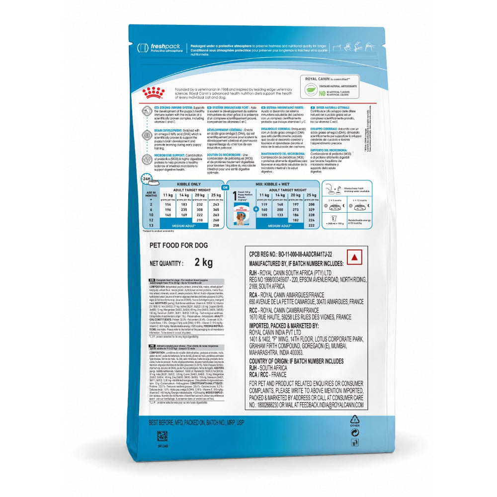 Royal Canin Medium Puppy Dog Dry Food Dogs- Dry Food Royal Canin