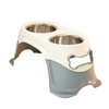 Skatrs Elevated Feeder with Twin Stainless Steel Bowls for Dogs Both-Bowls & Feeders Skatrs