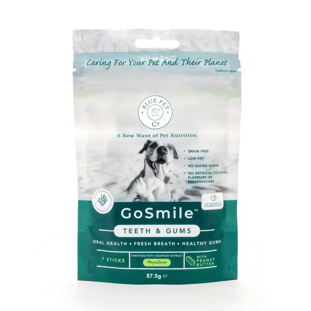 Blue Pet Co Go Smile Peanut Butter Flavor Teeth & Gums Stick for Dogs Dogs-Health & Wellness Blue Pet Co Dropship 7pcs