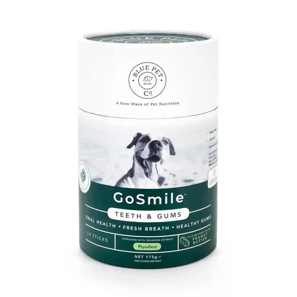 Blue Pet Co Go Smile Peanut Butter Flavor Teeth & Gums Stick for Dogs Dogs-Health & Wellness Blue Pet Co Dropship