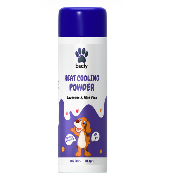 Bscly Lavender & Aloe Vera Heat Cooling Powder for Dogs