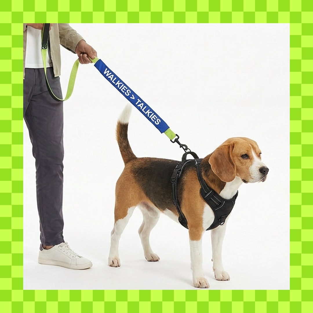 WTF Funny Leash Sleeves for Dogs and Cats (Blue) Both-Collar, Leashes, harnesses Supertails