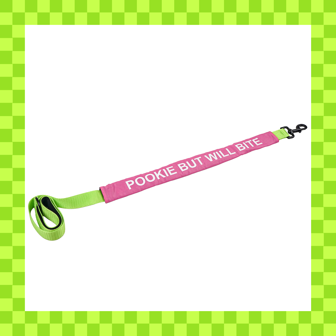 WTF Funny Leash Sleeves for Dogs and Cats (Pink) Both-Collar, Leashes, harnesses Supertails