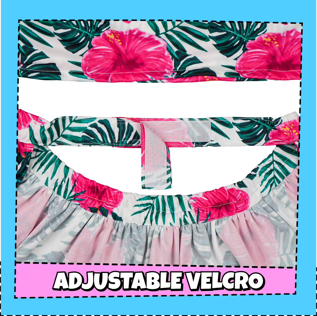 WTF Pet Bigginis For Dogs (White/Pink/Green) Dogs-Clothing & Accessories Supertails