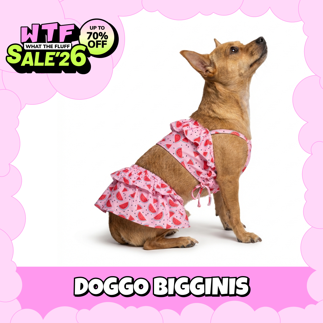 WTF Pet Bigginis For Dogs (Pink/Red) Dogs-Clothing & Accessories Supertails M