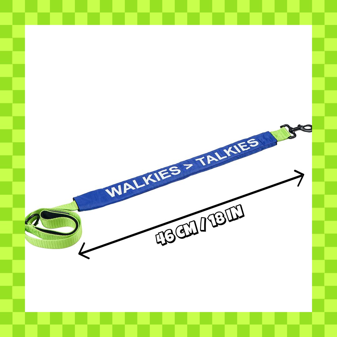 WTF Funny Leash Sleeves for Dogs and Cats (Blue) Both-Collar, Leashes, harnesses Supertails