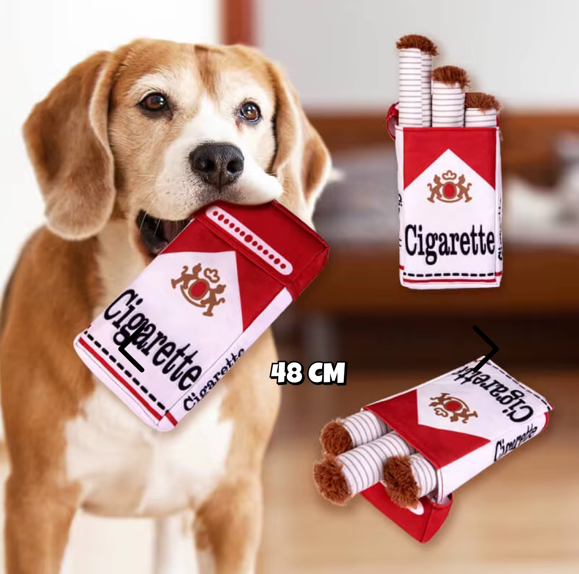 Talking Dog Club No Smoke Cigarette with Cover Plush Toy for Dogs Dogs-Toys Talking Dog Club Dropship