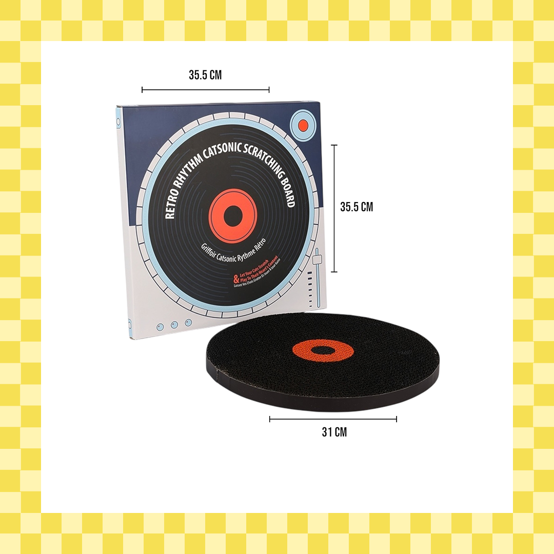 Talking Dog Club Vynil Scratcher Toy for Cats (Black) Cats-Toys Talking Dog Club Dropship