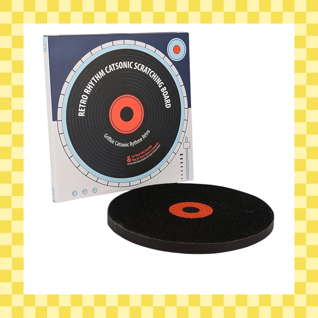 Talking Dog Club Vynil Scratcher Toy for Cats (Black) Cats-Toys Talking Dog Club Dropship