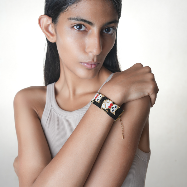 Jenni & Janki Minimalist Handwoven Miyuki Cat Bracelet
