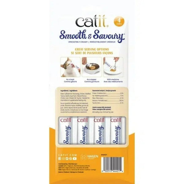 Catit Smooth and Savoury Chicken with Liver Creamy Lickable Cat Treats