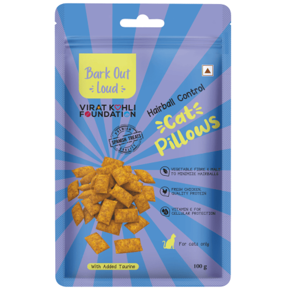 Bark Out Loud by Vivaldis Pillows for Sensitive Gut & Hairball Control Cat Treats Combo