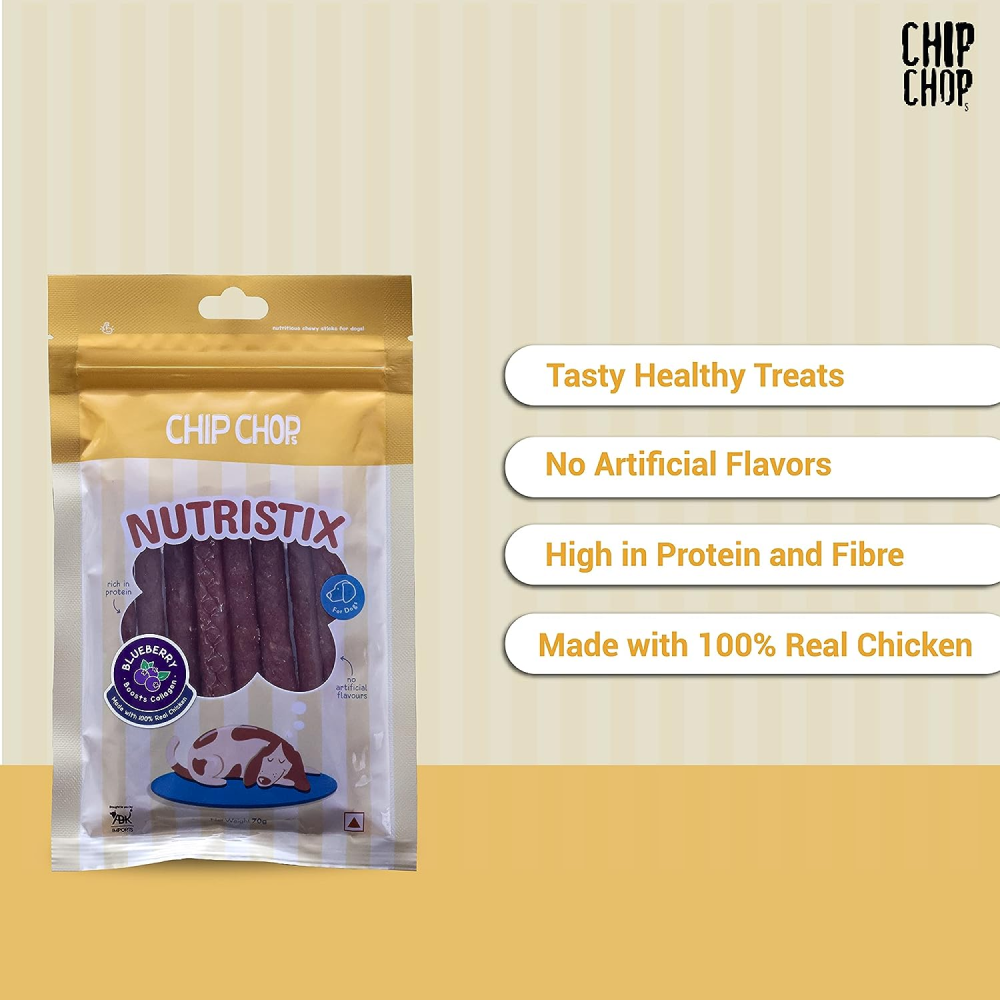 Chip Chops Blueberry Nutristix Dog Treats (Limited Shelf Life)