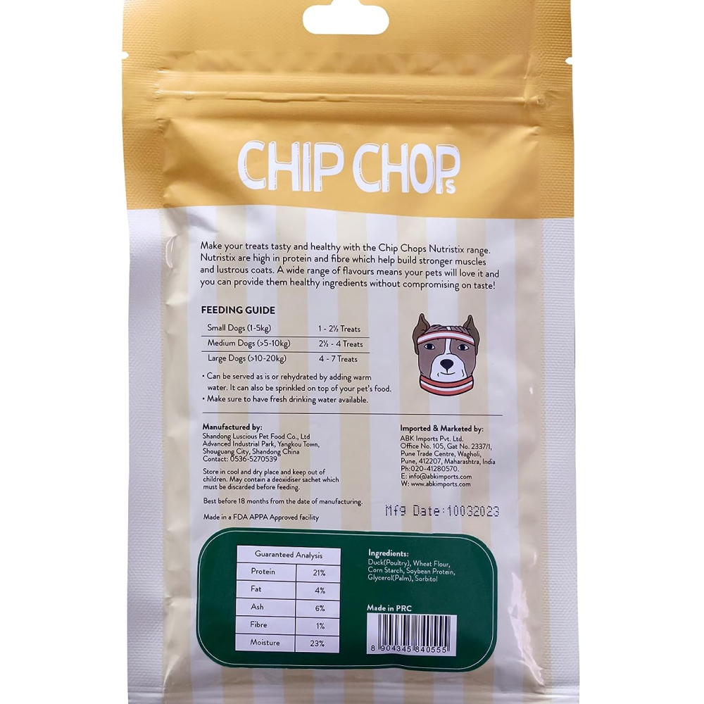 Chip Chops Duck, Blueberry and Bacon Nutristix Dog Treats Combo (3 x 70g)
