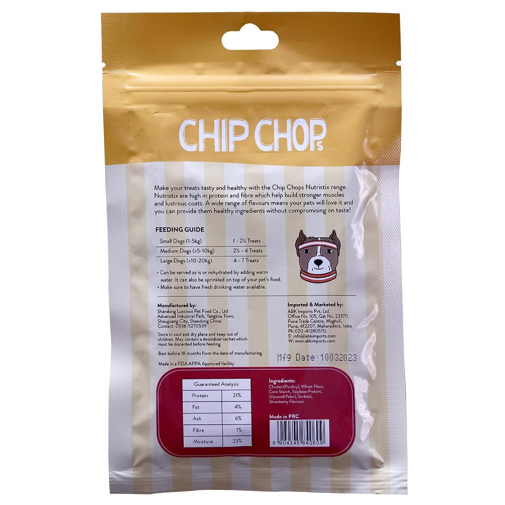 Chip Chops Strawberry, Duck and Mango Nutristix Dog Treats Combo (3 x 70g)