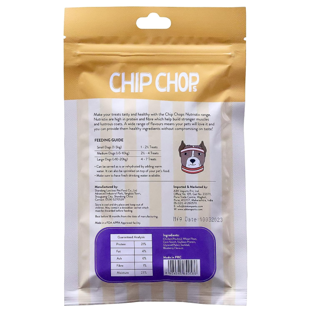 Chip Chops Blueberry Nutristix Dog Treats