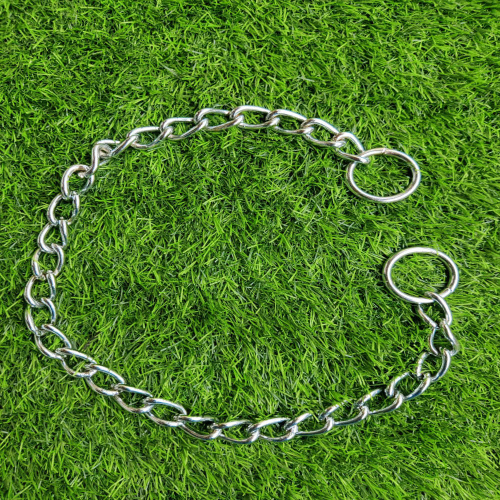 Chullbull Behavioral Training Choke Chain for Dogs (Silver) Dogs-Collar, Leashes, harnesses Chullbull Dropship M