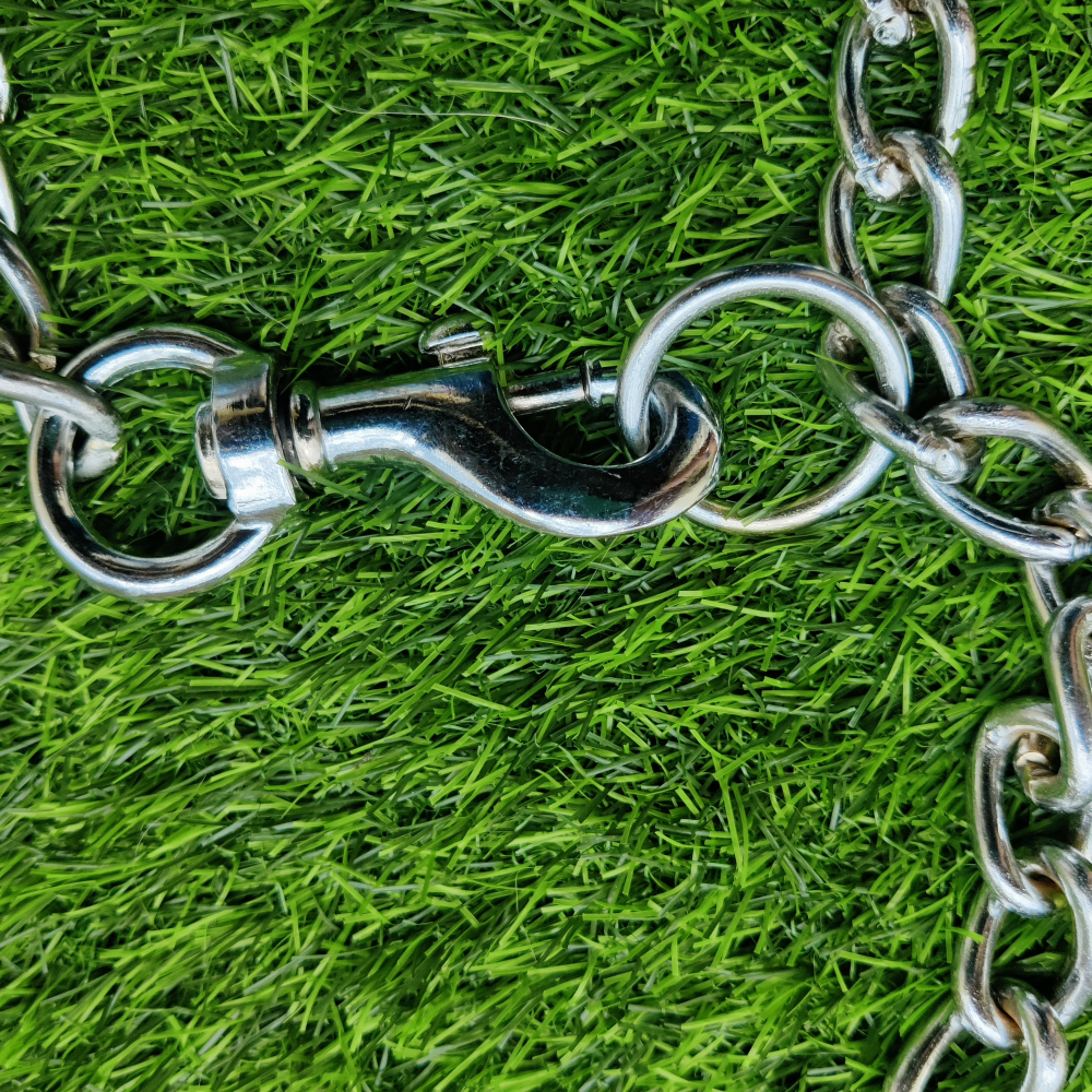 Chullbull Heavy Duty Chain Leash for Dogs (Silver) Dogs-Collar, Leashes, harnesses Chullbull Dropship
