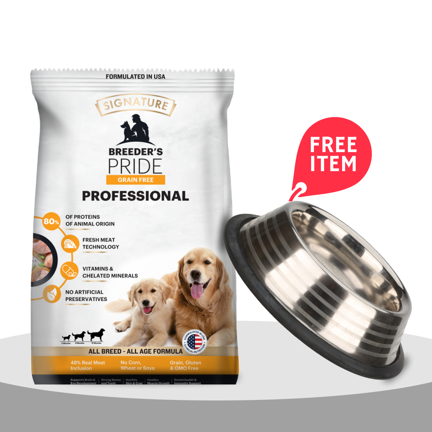 Signature Grain Free Pride Professional Breeder's All Breeds Dog Dry Food