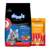 Drools Tuna & Salmon Adult Dry Cat Food Cats- Dry food Drools 1kg+75g(Treat Free)