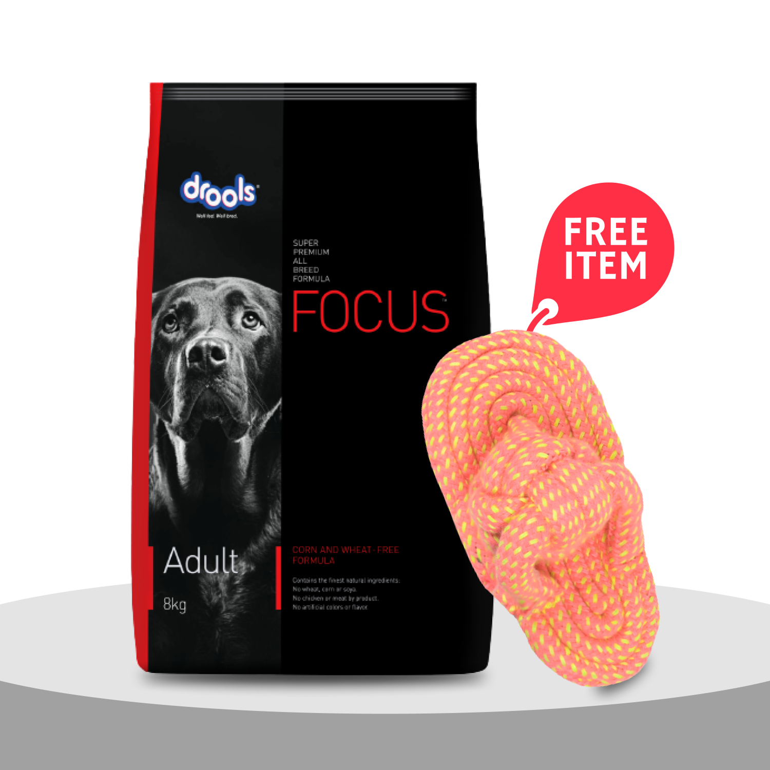 Drools Focus Super Premium Adult Dog Dry Food | Corn & Wheat Free Formula