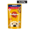 Pedigree Chicken and Liver Chunks in Gravy Adult Dog Wet Food (130g) Dogs-Wet Food Pedigree 3x130g