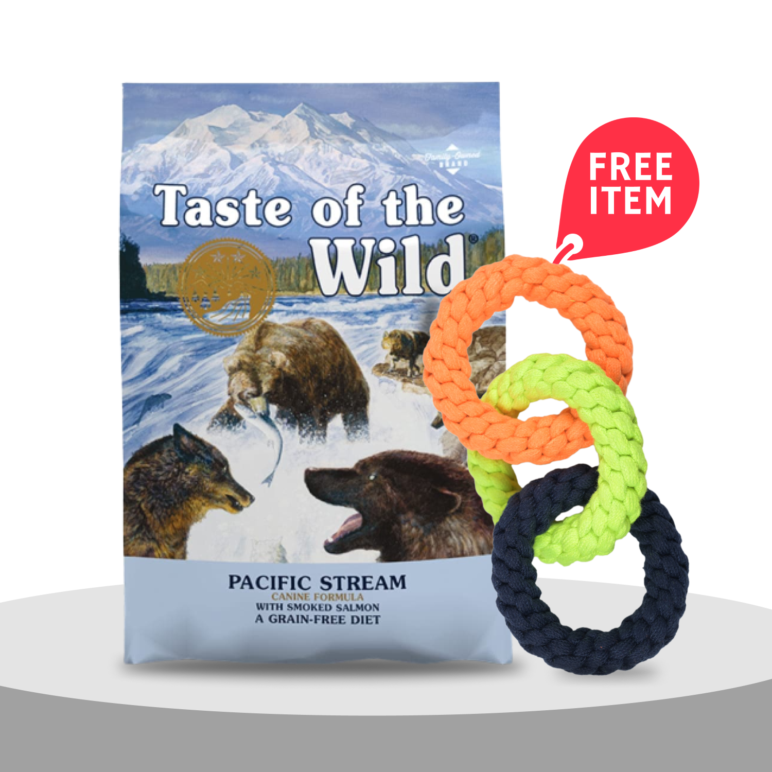 Taste of the Wild Pacific Stream Smoked Salmon Adult Dog Dry Food | Grain Free Formula