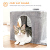 Furrlovers Multilevel Activity Tower with Plush Hammock and Perch Seats for Cats (Grey) Cats-Toys Furrlovers Dropship