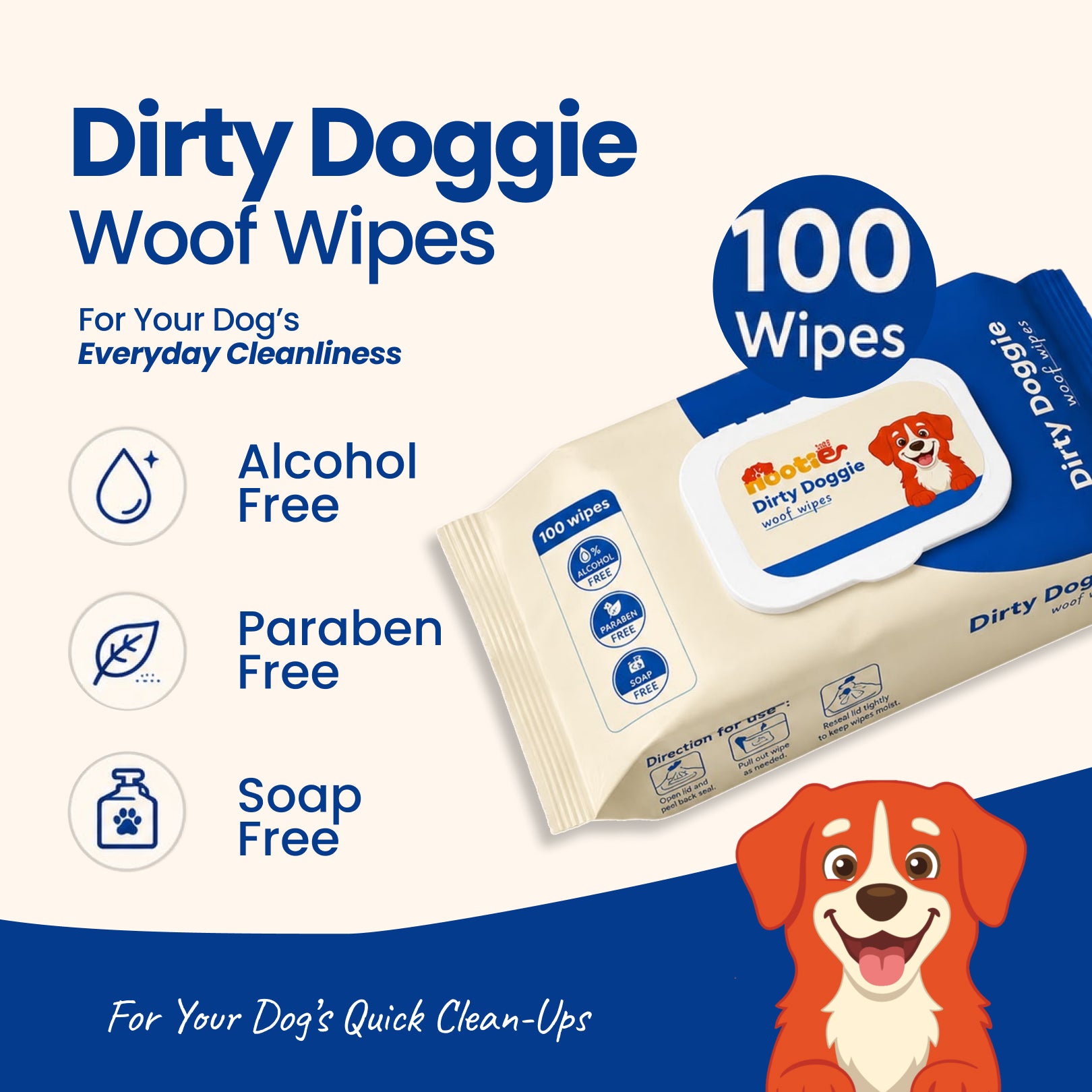 Nootie Wet Wipes for Dogs and Cats Both-Grooming Supplies Nootie