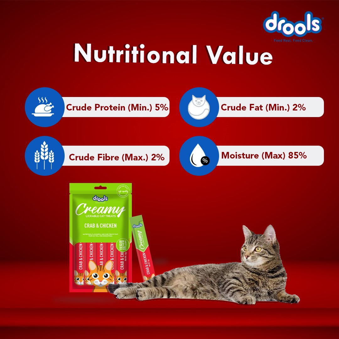 Drools Tuna & Bunito, Crab & Chicken and Real Chicken Creamy Cat Treats Combo Cats-Treats & Others Drools