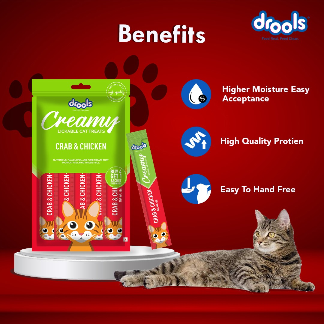 Drools Seafood Medley, Salmon & Skipjack and Crab & Chicken Cat Treats Combo