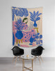 EverythingBoho Cat Mom Elegance Tapestry Wall Art Pet Parent-Gifting & Merch EverythingBoho Dropship 40x50in