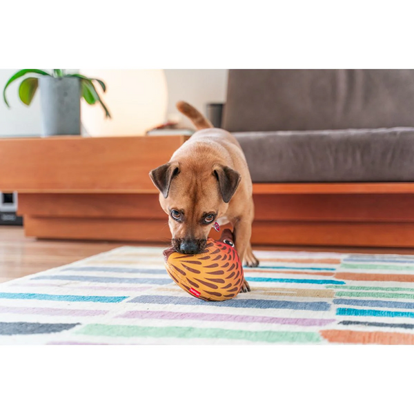 Red Dingo Durables Echidna Fetch Toy For Dogs (Brown)